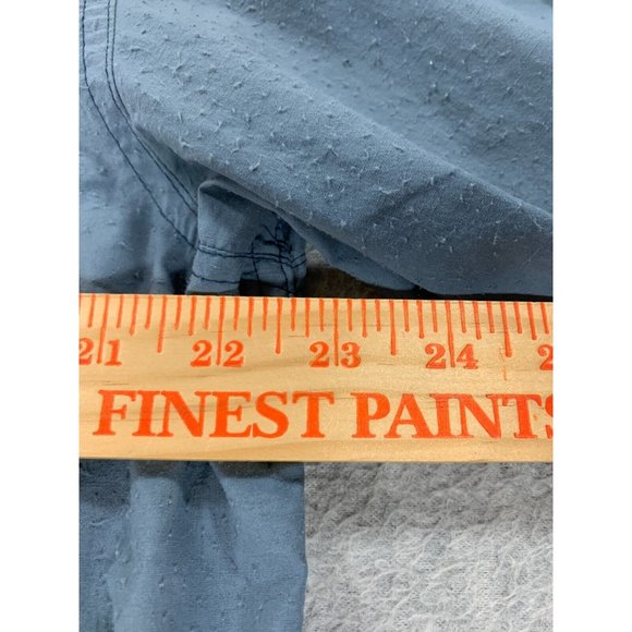 REI Nylon UPF 50+ Solid Breathable Button Down Shirt (Men's Large) Blue - Picture 8 of 11